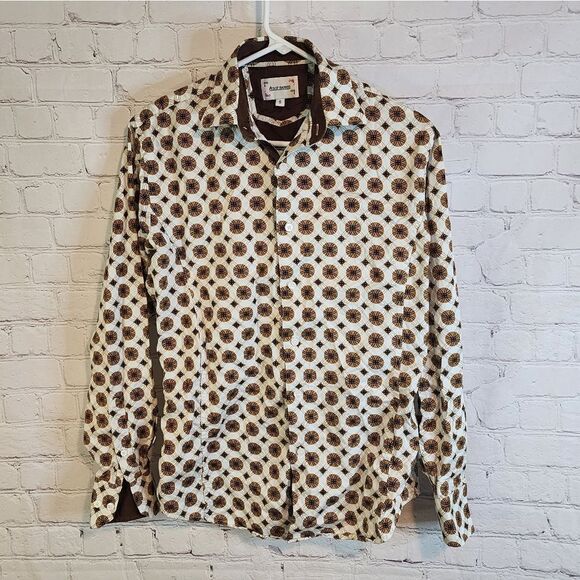 Men's Ace of Diamond longsleeve button-down shirt, size small - Picture 1 of 3